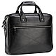 Leather business bag 'Anderson' (black), Classic Bag, St. Petersburg,  Фото №1