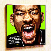 Сувениры и подарки handmade. Livemaster - original item Picture Poster of Will Smith in the style of Pop Art. Handmade.