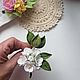  Цветущая яблоня. Брошь-булавка. Knitted flowers. Ярмарка Мастеров.  Фото №7