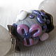 Колье чокер Бохо Lampwork Аметист Розовый кварц Керамика. Чокер. РимлЯна - дыхание природы.. Ярмарка Мастеров.  Фото №4