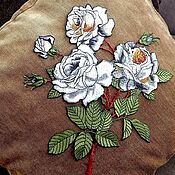 Материалы для творчества handmade. Livemaster - original item Embroidery, lace, applique. Delicate rose. Handmade.