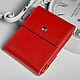 Duo genuine leather money clip (red), Clamps, Moscow,  Фото №1