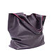 Order Bag Leather Bag Bag Shopping Bag Shopper T Shirt Medium Purple. BagsByKaterinaKlestova (kklestova). Livemaster. . Sacks Фото №3