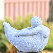 Дача и сад handmade. Livemaster - original item Ideal forms No. №7 yoga shalabhasana concrete figurine of a woman. Handmade.