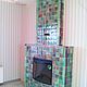Tiled fireplace 'Chameleon', Fireplaces, Moscow,  Фото №1