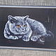 The ready embroidered picture "British cat". Pictures. Mashkin stuff. Online shopping on My Livemaster.  Фото №2