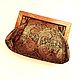 Клатч из натуральной кожи Коричнево- бронзовый. Клатчи. Art  Clutch. Ярмарка Мастеров.  Фото №4
