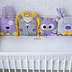 Bumpers animals for a cot. Sides for crib. Miss Judy cotton (JuliaLepa). My Livemaster. Фото №4