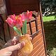 Ваза из селенита «Тюльпаны». Цветы. Ювелирный отдел 'Чароитовый ларец' (jewelry32-charoite-larets). Интернет-магазин Ярмарка Мастеров.  Фото №2