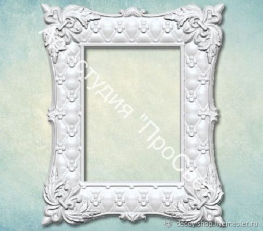 Mold 'Rectangular frame' ARTMD0514, Blanks for decoupage and painting, Serpukhov,  Фото №1