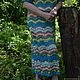 Order dress knitted . Handmade. turquoise. DominikaSamara. Livemaster. . Dresses Фото №3