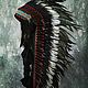 Long Length Double Feather Indian Headdress / Native American. Subculture hats. Indian Headdress Co. Online shopping on My Livemaster.  Фото №2