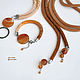 Thin belt string of beads with sardonyx and carnelian brown. Belt. gershman. My Livemaster. Фото №6