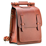 Сумки и аксессуары handmade. Livemaster - original item Stylish leather backpack 