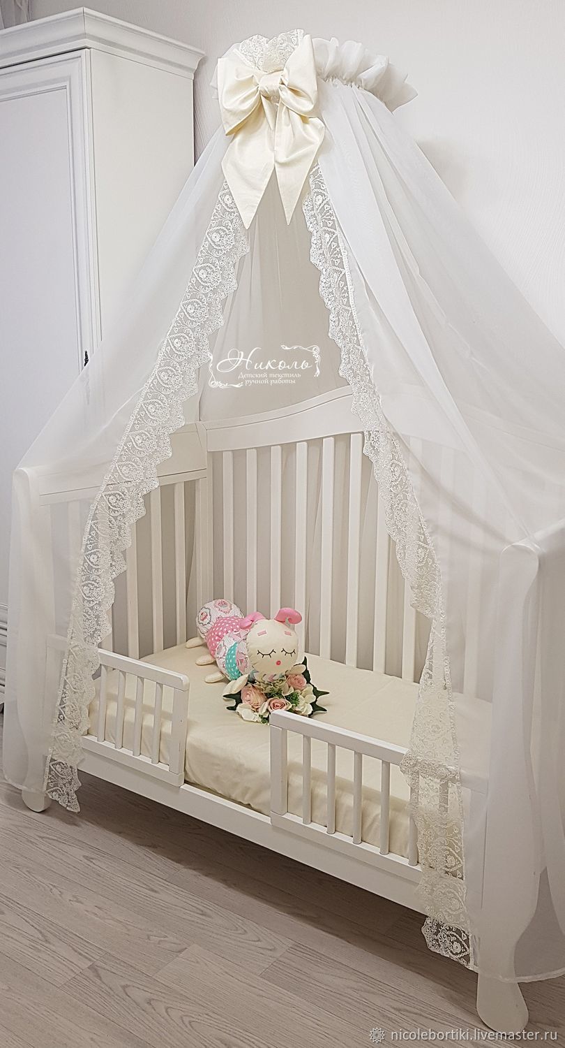 балдахин на детскую кроватку для новорожденных фото
