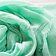 Women's mint scarf ' Monogram', Scarves, Moscow,  Фото №1