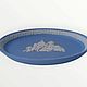 Винтаж: Wedgwood Jasperware редкое овальное панно / поднос в фирменной коробке. Тарелки декоративные винтажные. Decor.mylove. Интернет-магазин Ярмарка Мастеров.  Фото №2