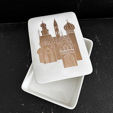 Винтаж ручной работы. Ярмарка Мастеров - ручная работа Винтаж: Wedgwood Веджвуд шкатулка фарфор костяной Базилика 1963 год. Handmade.