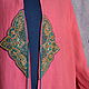 Французский розовый.Льняное кимоно c антикварной вышивкой. Платья. Maya Moliq. Ярмарка Мастеров.  Фото №5