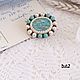 Order Brooch with Amazonite. DiliZ Handmade. Livemaster. . Brooches Фото №3