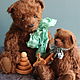 Мишка с мишкой. Мишки Тедди. Teddy&Blythe by N.Mishina. Интернет-магазин Ярмарка Мастеров.  Фото №2