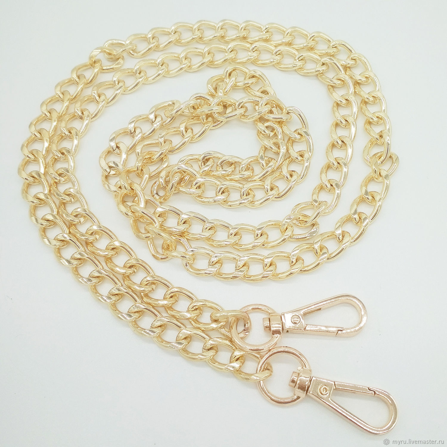 Металлическая цепь с карабинами купить в интернет-магазине Ярмарка ...