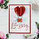 Love Story. Открытки и пригласительные. Создай настроение/Бумажный край. Интернет-магазин Ярмарка Мастеров.  Фото №2