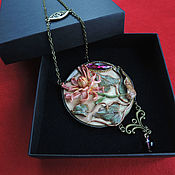 Украшения handmade. Livemaster - original item Necklace-pendant made of polymer clay, art Nouveau, modern.. Handmade.