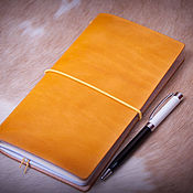 Канцелярские товары handmade. Livemaster - original item Notebook made of genuine leather 