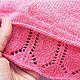 Master class on knitting a pink tube top on the spokes. Knitting patterns. Knitting. My Livemaster. Фото №4