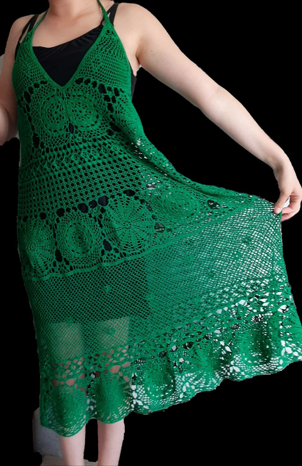 Сарафан вязанный летний, пляжный купить в интернет-магазине Ярмарка ...