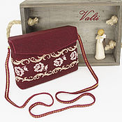 Сумки и аксессуары handmade. Livemaster - original item Handbag with gold flowers. Handmade.