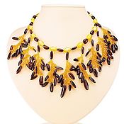 Украшения handmade. Livemaster - original item Amber necklace beads natural amber stone jewelry for women. Handmade.