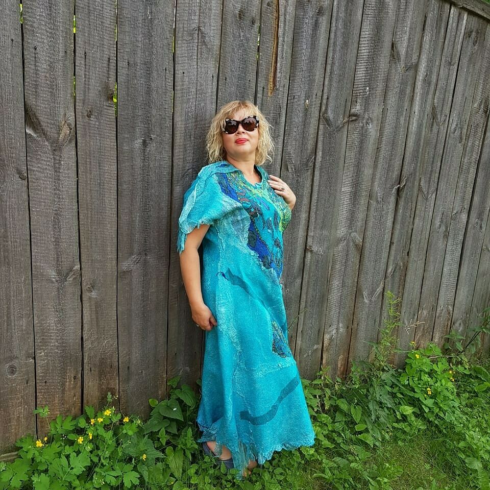 Платье "Голубая лагуна", Платья, Омск,  Фото №1