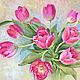 Oil painting ' Bouquet of tulips». Pictures. Fine Art for Joy. My Livemaster. Фото №6