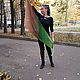 Шаль-шарф-бактус с переходом цвета, градиент. Шали. Dogma. Ярмарка Мастеров.  Фото №5