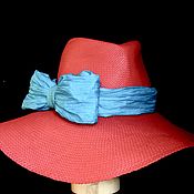 Аксессуары handmade. Livemaster - original item Hat wide-brimmed straw floppy. Handmade.