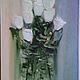 Painting with flowers White bouquet of roses, Pictures, Novokuznetsk,  Фото №1
