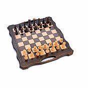 Активный отдых и развлечения handmade. Livemaster - original item Chess backgammon carved 