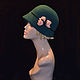 Order The Cloche 'Emerald'. Novozhilova Hats. Livemaster. . Hats1 Фото №3