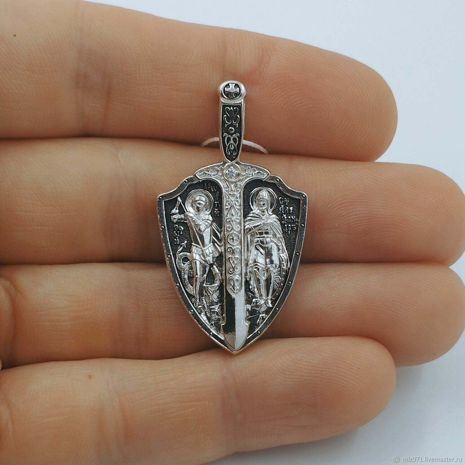 Серебряная икона, Георгий Победоносец, Александр Невский, 914 в ...