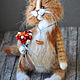 Conqueror of hearts cat toy. Stuffed Toys. Knitted toys Olga Bessogonova. My Livemaster. Фото №5