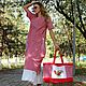 Boho red dress ' I Want to go to the sea.', Dresses, Tashkent,  Фото №1
