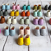 Набор кроя ботиночек для текстильной куклы 15 шт