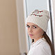 Шапка из пуха норки с ручной вышивкой. Шапки. Наталья Шилова (NattKnits). Ярмарка Мастеров.  Фото №4
