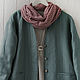 Quilted jacket-sweatshirt made of boiled linen. Outerwear Jackets. etnoart. Online shopping on My Livemaster.  Фото №2