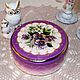 Jewelry box Porcelain violets, Box, Frolovo,  Фото №1