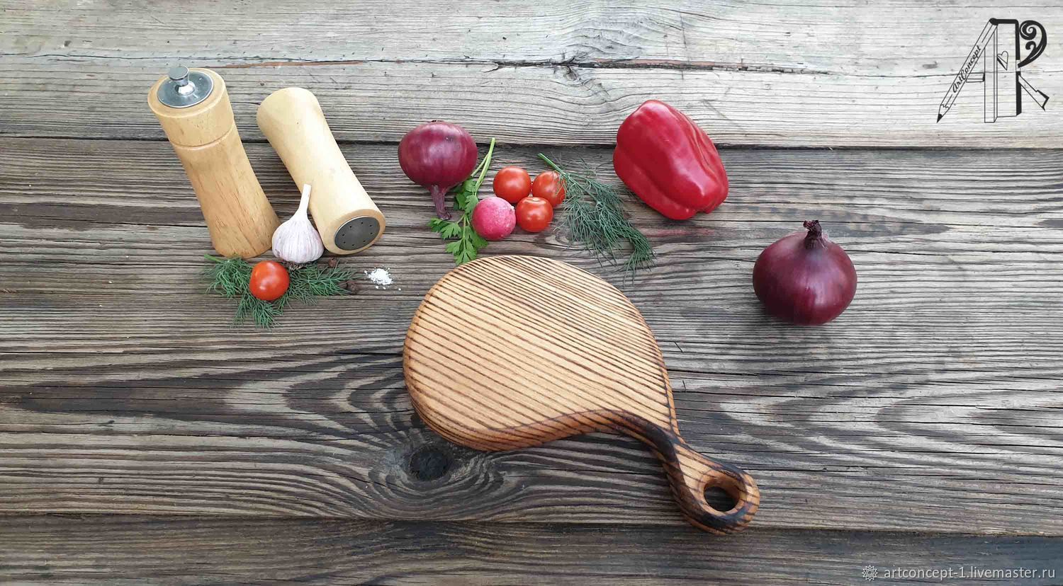 Ash Burger Serving and Cutting Board for Serving Burgers, Cutting Boards, Ryazan,  Фото №1