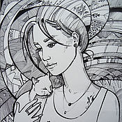 Картины и панно handmade. Livemaster - original item Graphics 