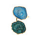 Кольцо с кварцем, кольцо с крупными камнями, сине- зеленое кольцо. Кольца. Irina Moro (Ирина Моро украшения). Ярмарка Мастеров.  Фото №6